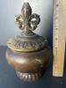 Decorative Urn with Fleur-de-Lis Finial in Bronze-Style Finish - 6