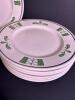 Buffalo China Green Pattern Plates, Bowls, and Cups - 6