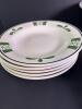 Buffalo China Green Pattern Plates, Bowls, and Cups - 10