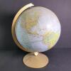 Replogle Land and Sea Globe with Gold Metal Base