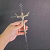 Framed Sacred Heart of Jesus Print and Metal Crucifix - 2