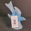 Frosted Blue Glass Bird Figurine in Art Deco Style - 6