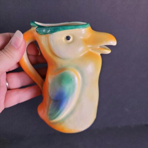 Kookaburra-Style Ceramic Pitcher