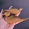 Hand Carved Wooden Birds and Driftwood Display, Folk Art Style - 3