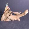 Hand Carved Wooden Birds and Driftwood Display, Folk Art Style - 4