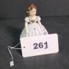 Porcelain Girl Figurine in Mid-Century Style - 6