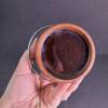 Miniature Glazed Stoneware Pot With Lid and Metal Handle - 4