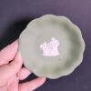 Green Jasperware-Style Trinket Dish With Classical Relief