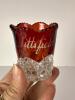 Ruby Stained Pressed Glass Toothpick Holder Pittsfield NH