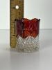 Ruby Stained Pressed Glass Toothpick Holder Pittsfield NH - 7