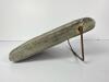Antique Stoneware Bed Warmer with Iron Handle - 3