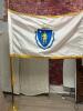 Massachusetts State Indoor Presentation Flag with Stand
