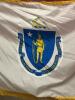 Massachusetts State Indoor Presentation Flag with Stand - 5