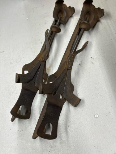 Pair of Antique Keen NH Kutter Ice Skates
