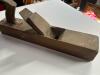 Large Wooden Hand Plane with Cast Iron Blade