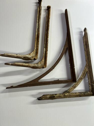 Vintage Metal Shelf Brackets
