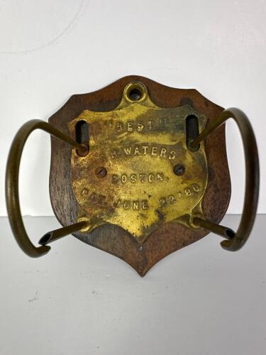 Antique H. Waters Brass File Holder
