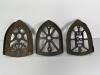 Antique Cast Iron Iron Trivets, Cleveland Foundry, B&D Co.
