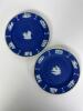Pair of Wedgwood Jasperware Blue