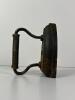 Antique Cast Iron Clothes Iron with Wrought Handle - 2
