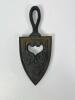 Antique Cast Iron Sad Iron with Decorative Openwork Handle - 3