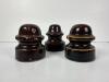 Brown Porcelain Utility Insulators - 2