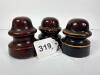 Brown Porcelain Utility Insulators - 7