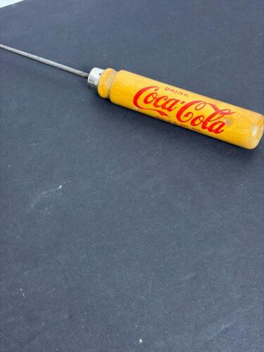 Coca-Cola Advertising Wooden Handle Ice Pick