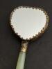 Very Small Chinese-Style Hand Mirror With Jade Handle and Painted Portrait - 4