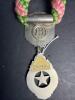 IOOF Service Medal with Pink and Green Braided Cord - 6