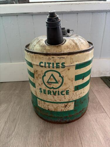 Cities Service Vintage 5-Gallon Oil Can