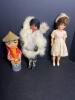 Assorted International Dolls Including Japanese Wood Folk Figures - 5