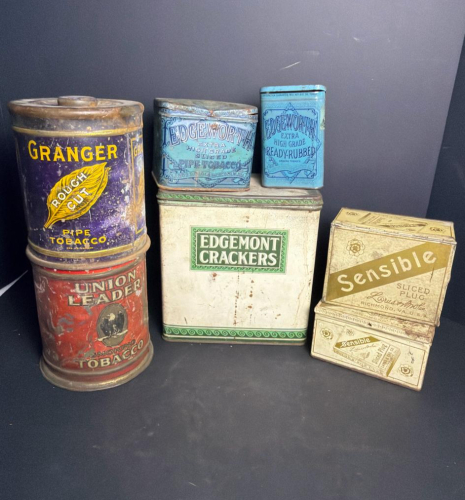Sensible Sliced Plug Tobacco Tins by Larus & Bro. Co., Richmond