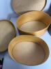 Shaker-Style Oval Wooden Pantry Boxes in Blue and Amber - 4