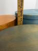 Shaker-Style Oval Wooden Pantry Boxes in Blue and Amber - 5