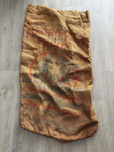 Merrimack Brand Feeds Burlap Sack with Native American Graphic