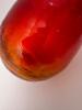 Hand-Blown Art Glass Vase and Pitcher, Crackle Amberina-Style - 3
