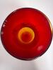Hand-Blown Art Glass Vase and Pitcher, Crackle Amberina-Style - 4