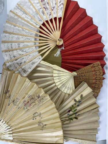 Antique and Vintage Decorative Hand Fans, Assorted Styles
