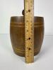 Wooden Barrel-Form Lidded Container With Striped Inlay - 5