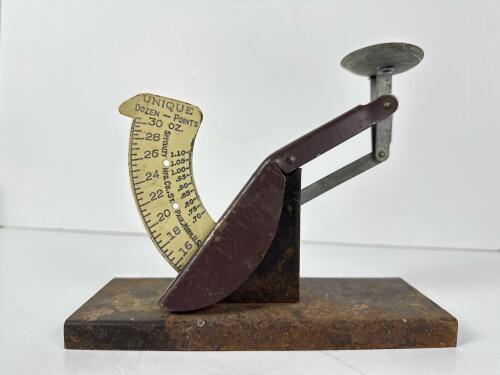Unique Specialty Mfg Co Egg Scale, Pauls Valley U.S.A.