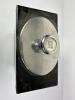 Hall R-33 Black Ceramic Canister with Metal Lid and Ladle - 2