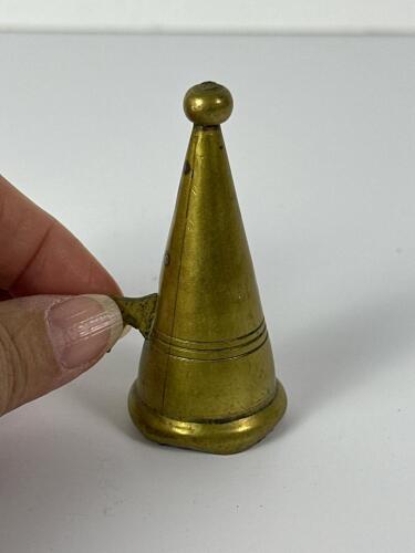 Vintage Brass Candle Snuffer in Conical Form