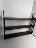 Wall Shelf in Arts and Crafts Style with Three Shelves