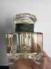 Faceted Crystal Inkwell with Beveled Edge and Metal Collar - 3
