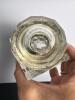 Faceted Crystal Inkwell with Beveled Edge and Metal Collar - 6