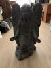 Cast Kneeling Angel Statue in the Manner of Garden Sculpture