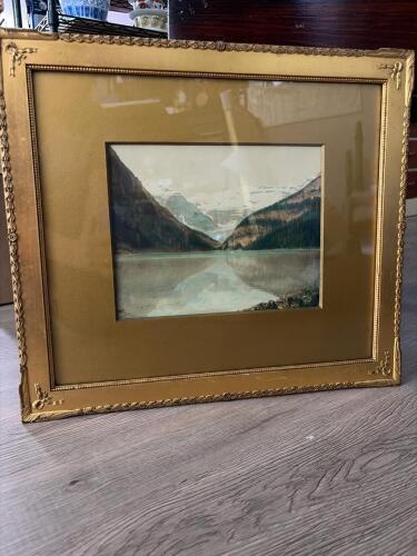 Framed Landscape Print in Gilt Ornate Frame