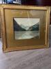 Framed Landscape Print in Gilt Ornate Frame