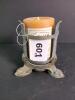 Metal Grave Marker Candle Holder With Scented Candle - 7